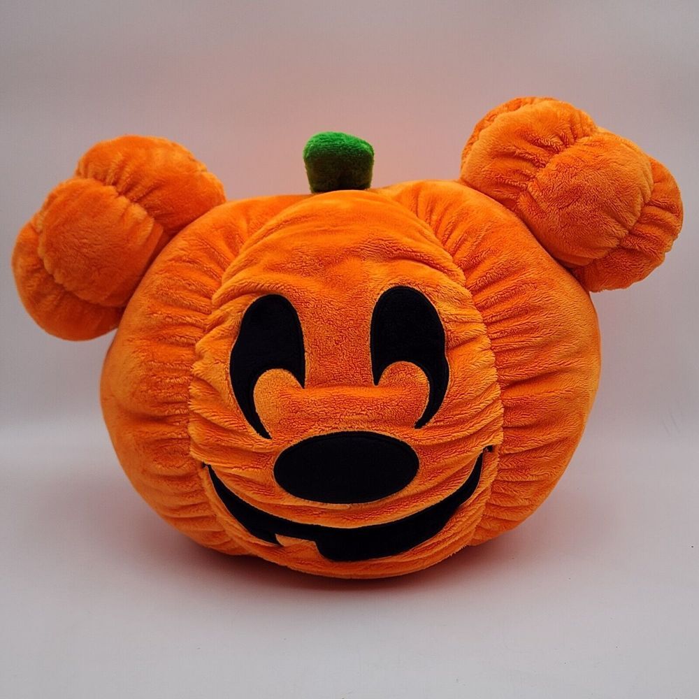 12" Disney Mickey Mouse Spooktacular Pumpkin Plush‎ Stuffed Animal Orange